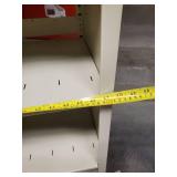 76" tall 4 foot wide metal shelf