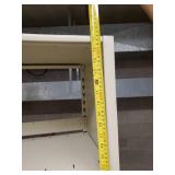 76" tall 4 foot wide metal shelf