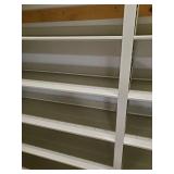 2 76" Tall x 4-foot-wide metal shelves