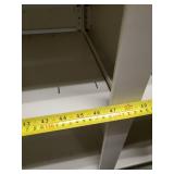 2 76" Tall x 4-foot-wide metal shelves