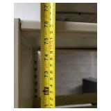 76"x4foot wide metal shelf