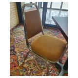 2 Mid Modern Virco Cushioned chairs with Breakroom Table
