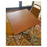 2 Mid Modern Virco Cushioned chairs with Breakroom Table