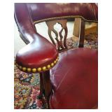 4 Beautiful High end Vintage Leather Club/Bank chairs