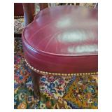 4 Beautiful High end Vintage Leather Club/Bank chairs