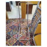 18 mid modern Virco cushioned chairs with Metal Chair Cart