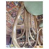 7 Vintage Lifestyles of Manila Rotan Chairs with Large vintage table