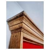 Antique Wood Display Case/Shadow Box Keys Not Included
