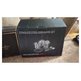 Stainless Steel Cookware Set Induction Compatible 14 Piece Set, Pots and Pans and Utensils