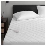 Queen - Sharper Image Heated Mattress Pad - Electric Mattress Pad, 5 setting controller, 10 Hour Auto Shut Off., Heated Topper Bed Warmer, Machine Washable, Queen
