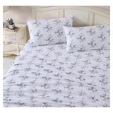 King - Super Soft Cotton Brushed Flannel Deep Pocket Sheet Set - 1 fitted 1 flat 2 pillow case