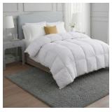 Martha Stewart Brand White Feather and Down Comforter 100% Comforter Full/Queen Bed Size