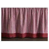 Laurel Manor Red and White Decorative Bed Skirt for King Sized Bed, In Origjnal Package
