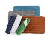 home expressions quick-dri plus bath rug oeko-tex standard 100 Pinkish/Orangish Color