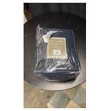 Madison Park Brand Navy Blue Bed Sheet Set Split King Mattress Size, 600TC PIMA COTTON SATEEN SHEET SET, open box new
