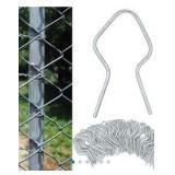 T Post Clips Metal Wire Fence Clips Galvanized Steel Tie Ez Twist Preformed Fencing Clip 11 Gauge Fence Ties for T-Posts/u-Posts 800 Count Bag, New in Open Box