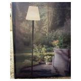 Solar Floor Lamp for Outdoor Garden and Patio 59” Tall Pull Chain Switch