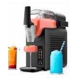 Slushie Machine, 64oz Liquid Capacity Frozen Drink Maker & Slushy Machine with 5 Presets and LED Display, Perfect for Frozen Margaritas, Frappes, Smoothies