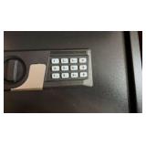 Small Safe For Home Use - Key Pad Entry with Emergency Key - 1 Shelf - 9Hx13.75Wx9D