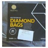 Diamond Bags - Vacuum Sealing Bags 5mil - 11x18 - Roughly 50 Bags - Black / Black - FDA Safe - Commercial Grade