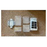 8-Pack - Plastic Food Storage With Snap on Lids. 2- 8-cup / 4- 6cup / 2- 3 Cup / 8 Snap on Lids