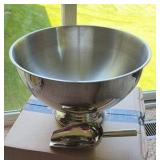Large GOBLET Style Party Bowl, Punch Bowl, Snack Mix, Ice Bucket, With Scoop