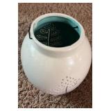 Ceramic Lantern With Metal Handle