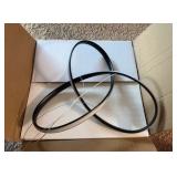 Chandelier Ring Light Fixture 19.5” Black with 3000K-6000K Dimmable Remote Control and 79in Height Adjustable for Dining Room Bedroom Living Room