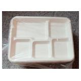 5-Compartment Paper Lunch Trays - Pack of 125