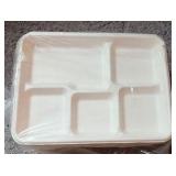 5 compartment paper lunch trays - pack of 125