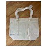 Canvas tote bag with handles and zipper closure | Retail $15