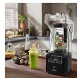 CRANDDI Quiet Commercial Blender with Soundproof Shield, 2200 Watt Professional Blenders for Kitchen with 80oz Jar and Self-Cleaning, High-Speed Blenders K90 Black
