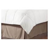Premium Bed Skirt for Bottom of Bed, Decorative Brown Color, Queen Sized Bed 60” wide 80” long and a 14” drop that hangs down on the bed, elegant look to your bed