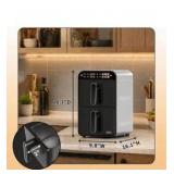 11.6QT Dual Basket Air Fryer Oven, Vertical 2-Basket Design, 6-in-1 Presets Function with Digital Touchscreen, Sync & Match, Easy to Clean, Dishwasher Safe, Family Meals Retail $159