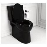 Standard Universal elongated Toilet Seat,Soft Close,Ergonomic Toilet Bowl Seat,Fits for Standard elongated with Thickened Plastic Lid (18.5