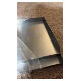 Universal Stainless Steel Cooking Griddle, Flat Top Plate Insert with Grease Groove and Handles for Gas and Charcoal Grills, Tailgating, Camping and Parties, 25" x 16" x 2.75”