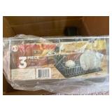 Steel 3-Piece Large Countertop Dish Drainer with Drain Board & Utensil Holder