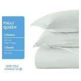 Full/Queen - Premium Ultra Soft 3 Piece Duvet Cover Set Full/Queen Mint