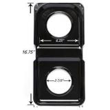 1-Piece Drip Pan, Style K fits rectangle burner Gas Ranges Amana, GE, Hotpoint, Kenmore, Magic Chef, Maytag