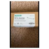 32” Grab Bar / Towel Bar - Matte Black - Squared corners