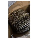 13" Round Sponge Gold Acrylic Plastic Charger Plate - 50/Case Retail $250