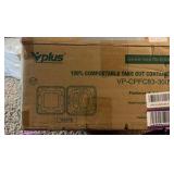 Take Out Container | 3 Compartment | 75ct | 100% compostable