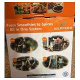 Nilpfers 3 in 1 professional grade blender and food processor - 67 oz pitcher - 3 cup vegetable chopper - Retail $115