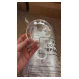 Domed Plastic Drink Lids, Great for Smoothies, Iced Coffee Drinks and More 98 Milimeter Size, About 200 Lids