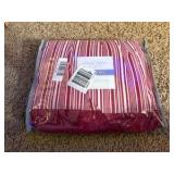 Laurel Manor Red and White Decorative Bed Skirt for King Sized Bed, In Origjnal Package