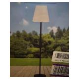 Solar Floor Lamp for Outdoor Garden and Patio 59” Tall Pull Chain Switch