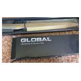 Global G-11 Yanagi Sashimi Knife 25cm Blade, Japanese Knife 10”  for Cutting Fish, Premium All Stainless Steel Design