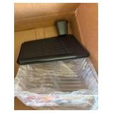 Steel 3-Piece Large Countertop Dish Drainer with Drain Board & Utensil Holder