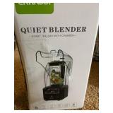 CRANDDI Quiet Commercial Blender with Soundproof Shield, 2200 Watt Professional Blenders for Kitchen with 80oz Jar and Self-Cleaning, High-Speed Blenders K90 Black