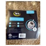 Serta Polyester and Cotton Waterproof Heated Mattress Pad with White ST55-0118 King Sized Bed